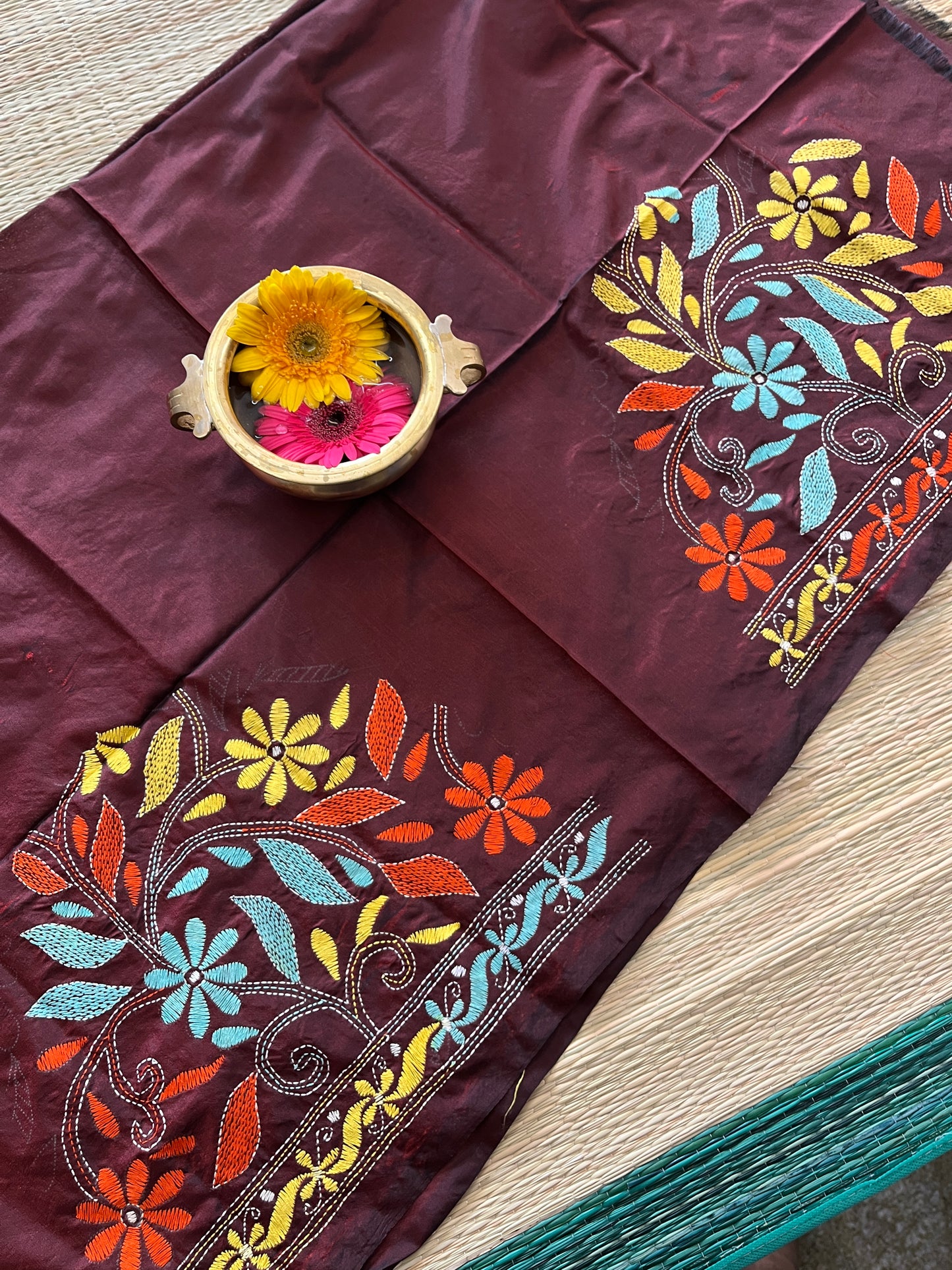 SKABP7 Art Silk Kanthawork Blouse Piece