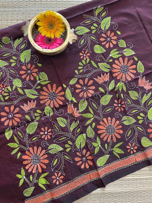 SKABP9 Art Silk Kanthawork Blouse Piece