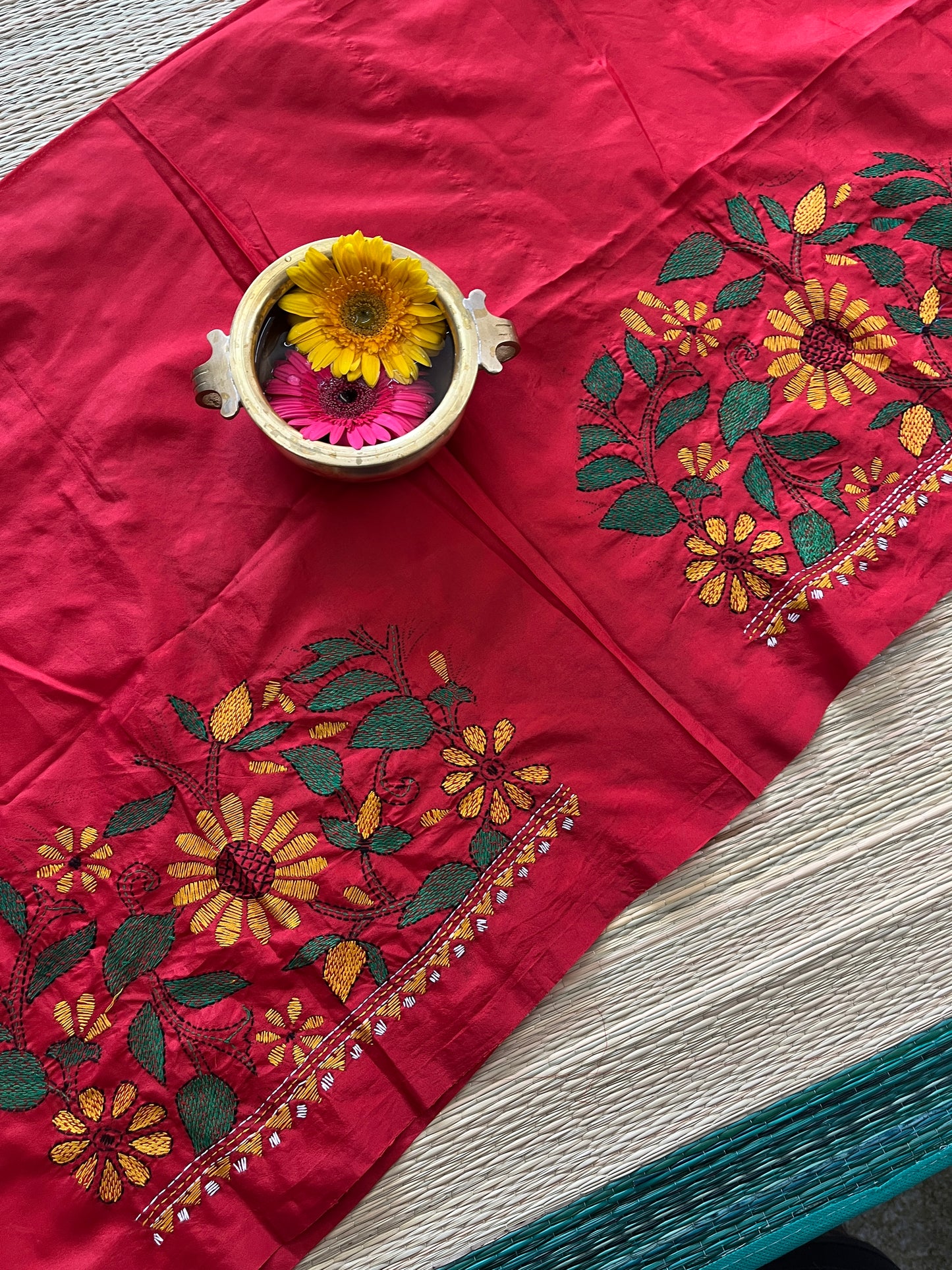SKABP11 Art Silk Kanthawork Blouse Piece