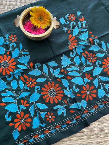 SKABP12 Art Silk Kanthawork Blouse Piece