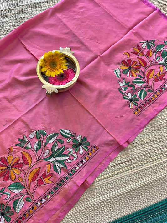 SKABP14 Art Silk Kanthawork Blouse Piece