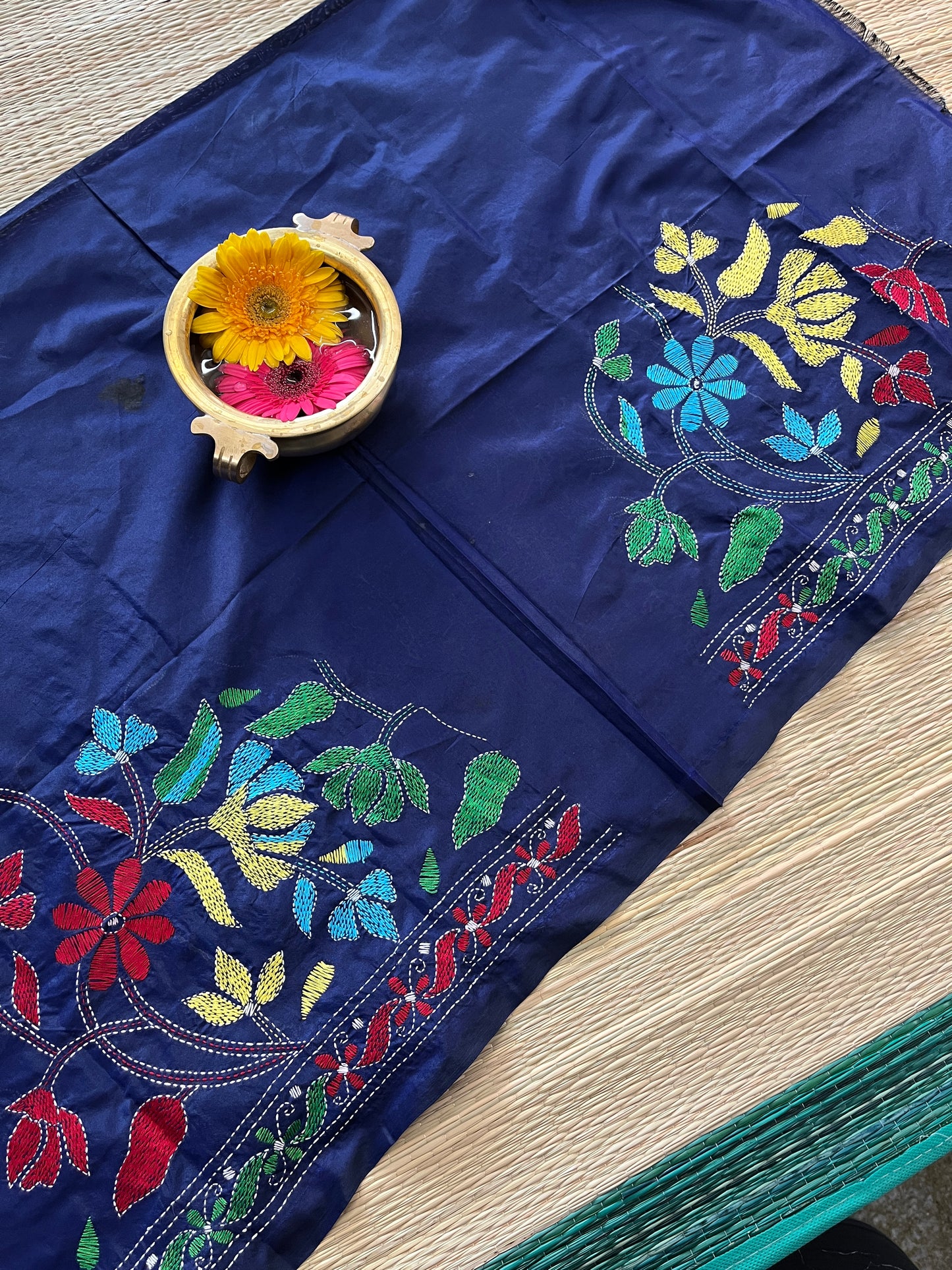 SKABP15 Art Silk Kanthawork Blouse Piece