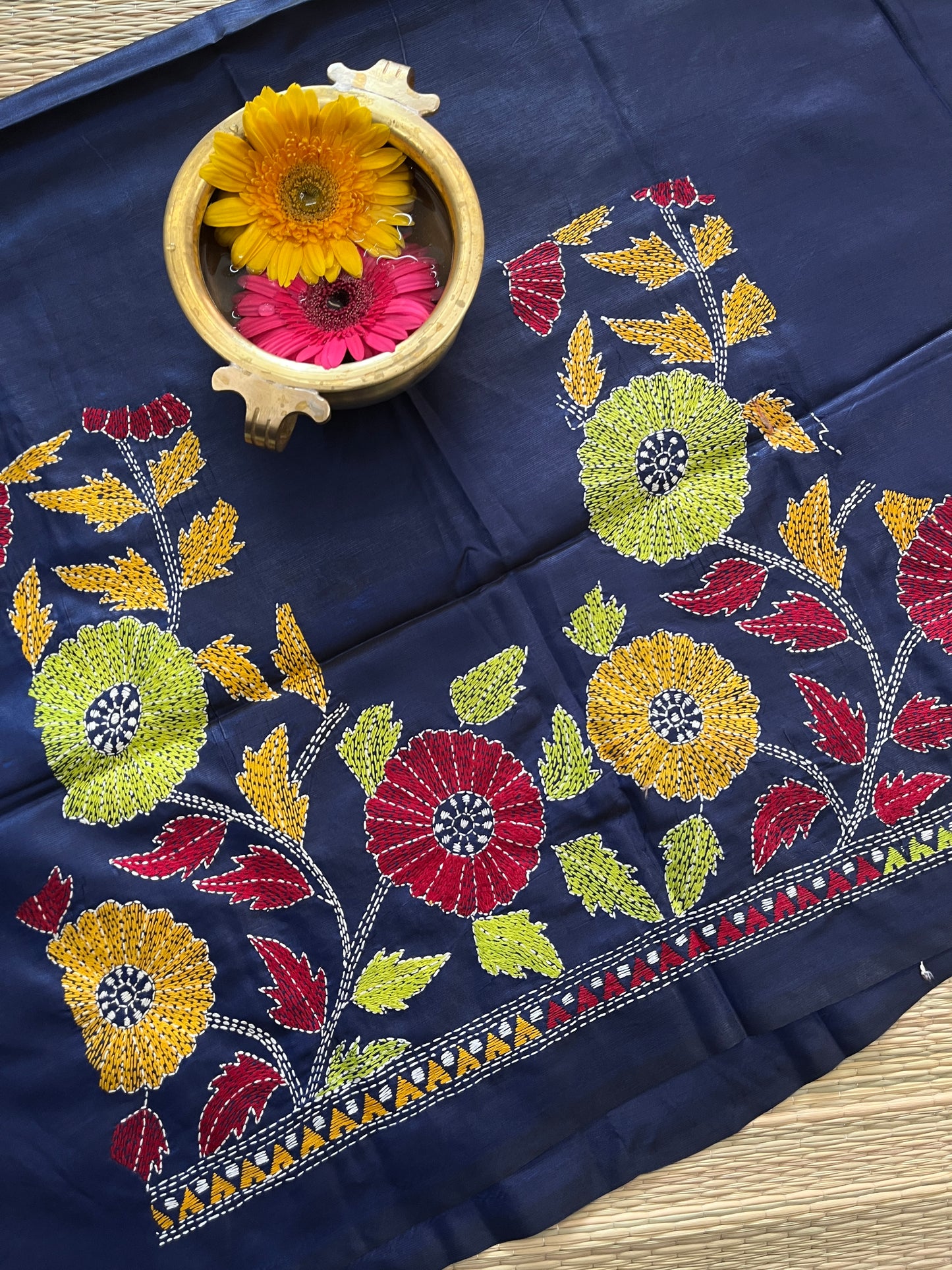 SKABP17 Art Silk Kanthawork Blouse Piece