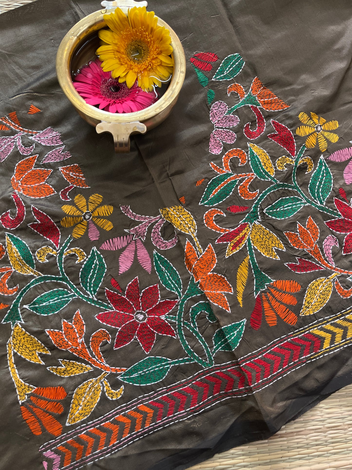 SKABP29 Art Silk Kanthawork Blouse Piece
