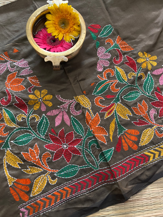 SKABP29 Art Silk Kanthawork Blouse Piece