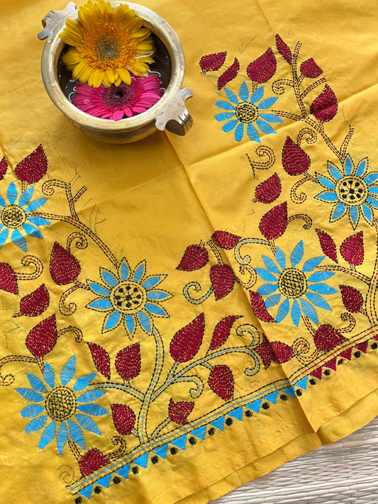 SKABP31 Art Silk Kanthawork Blouse Piece