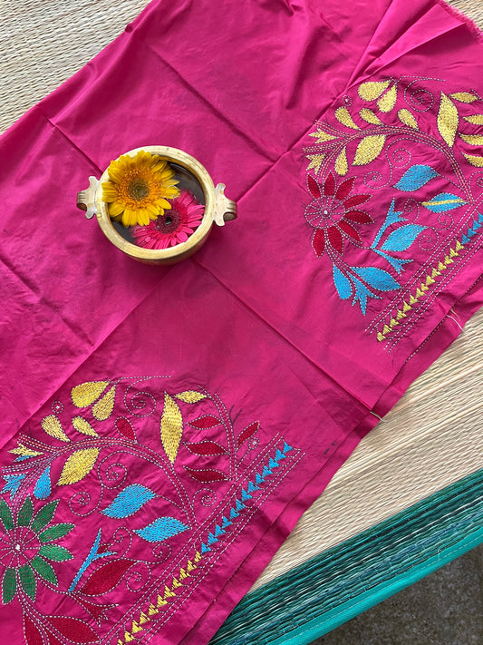 SKABP32 Art Silk Kanthawork Blouse Piece