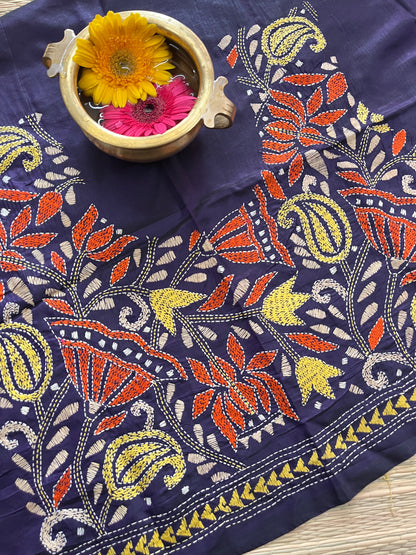 SKABP33 Art Silk Kanthawork Blouse Piece
