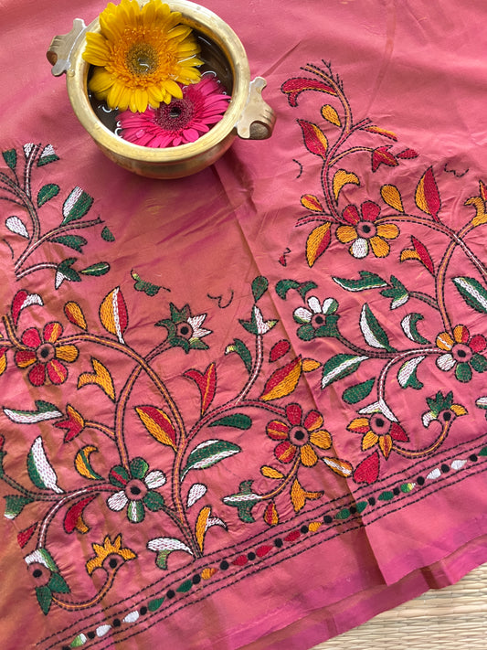 SKABP34 Art Silk Kanthawork Blouse Piece