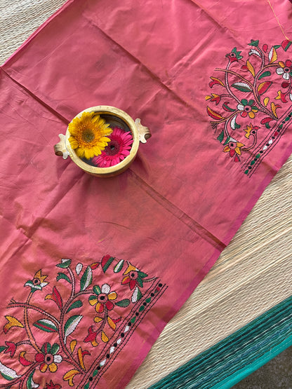 SKABP34 Art Silk Kanthawork Blouse Piece