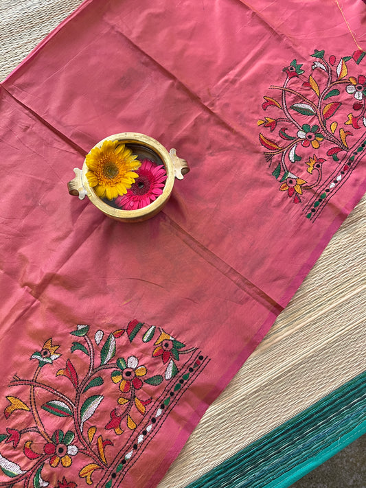 SKABP34 Art Silk Kanthawork Blouse Piece