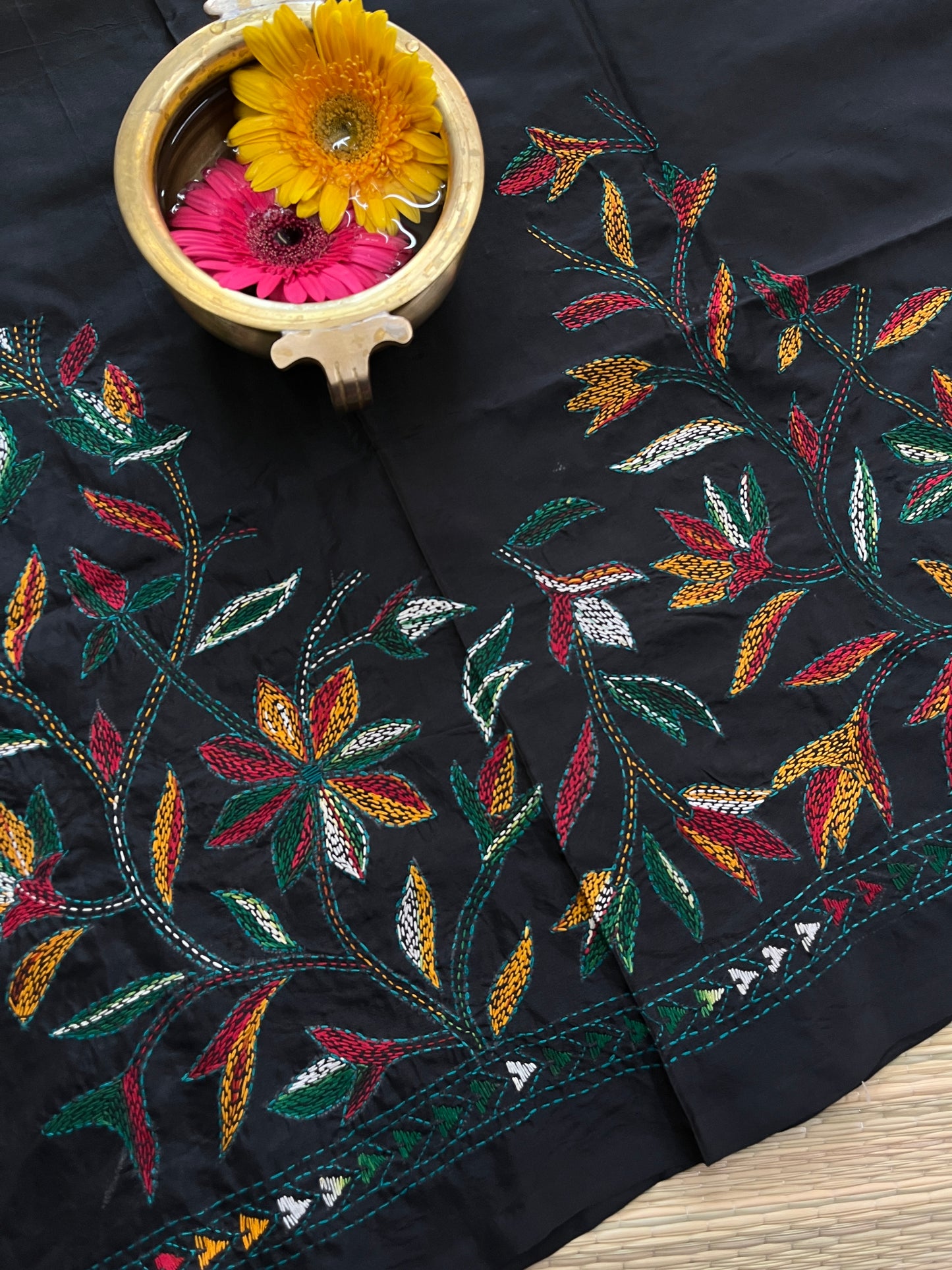 SKABP36 Art Silk Kanthawork Blouse Piece