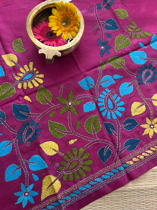 SKABP37 Art Silk Kanthawork Blouse Piece