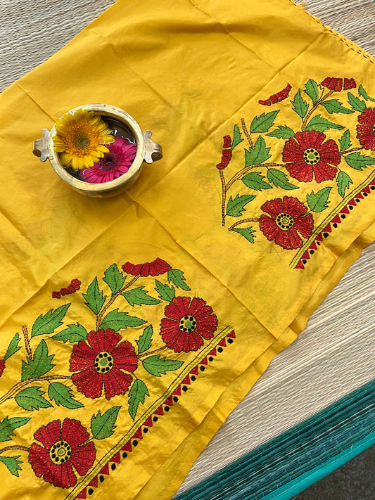 SKABP38 Art Silk Kanthawork Blouse Piece