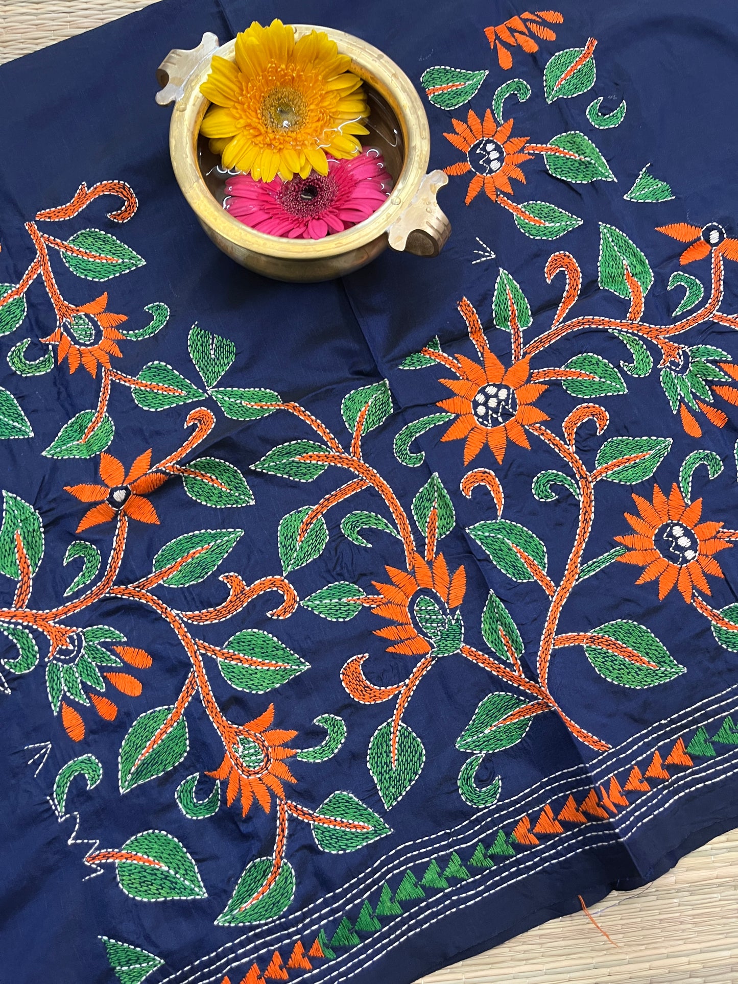 SKABP41 Art Silk Kanthawork Blouse Piece