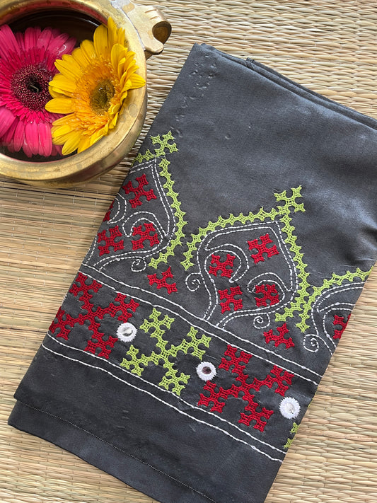 SKUBP5 Art Silk Kanthawork Blouse Piece