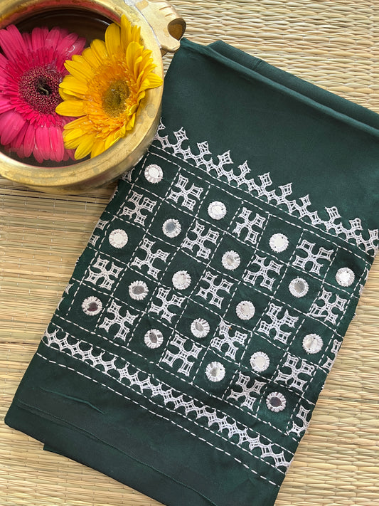SKUBP9 Art Silk Kanthawork Blouse Piece