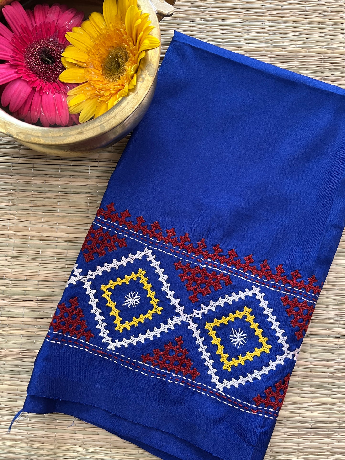 SKUBP18 Art Silk Kutchwork Blouse Piece