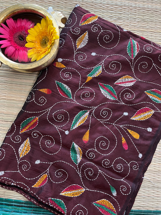 SKABP50 Art Silk Allover Kanthawork Blouse Piece