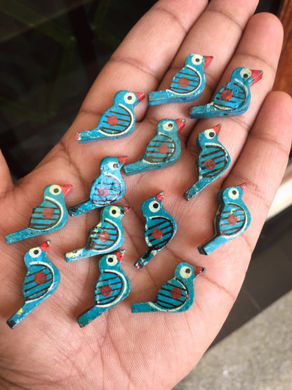 BLUE Chidiya Buttons