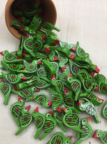 GREEN Chidiya Buttons