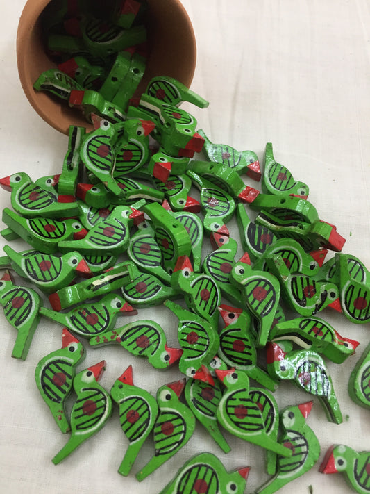 GREEN Chidiya Buttons