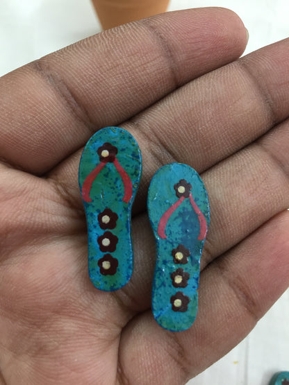 Blue Slipper Buttons