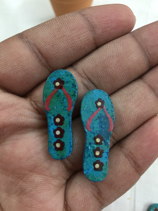 Blue Slipper Buttons