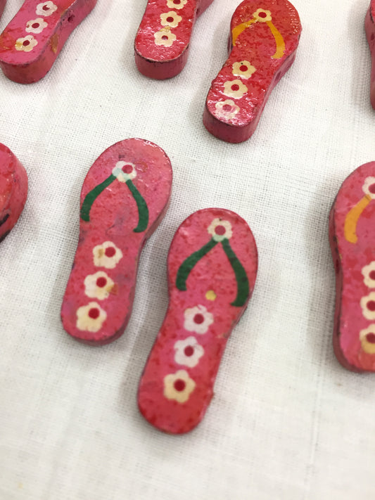 Pink Slipper Buttons