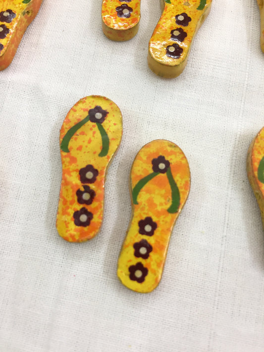 Yellow Slipper Buttons