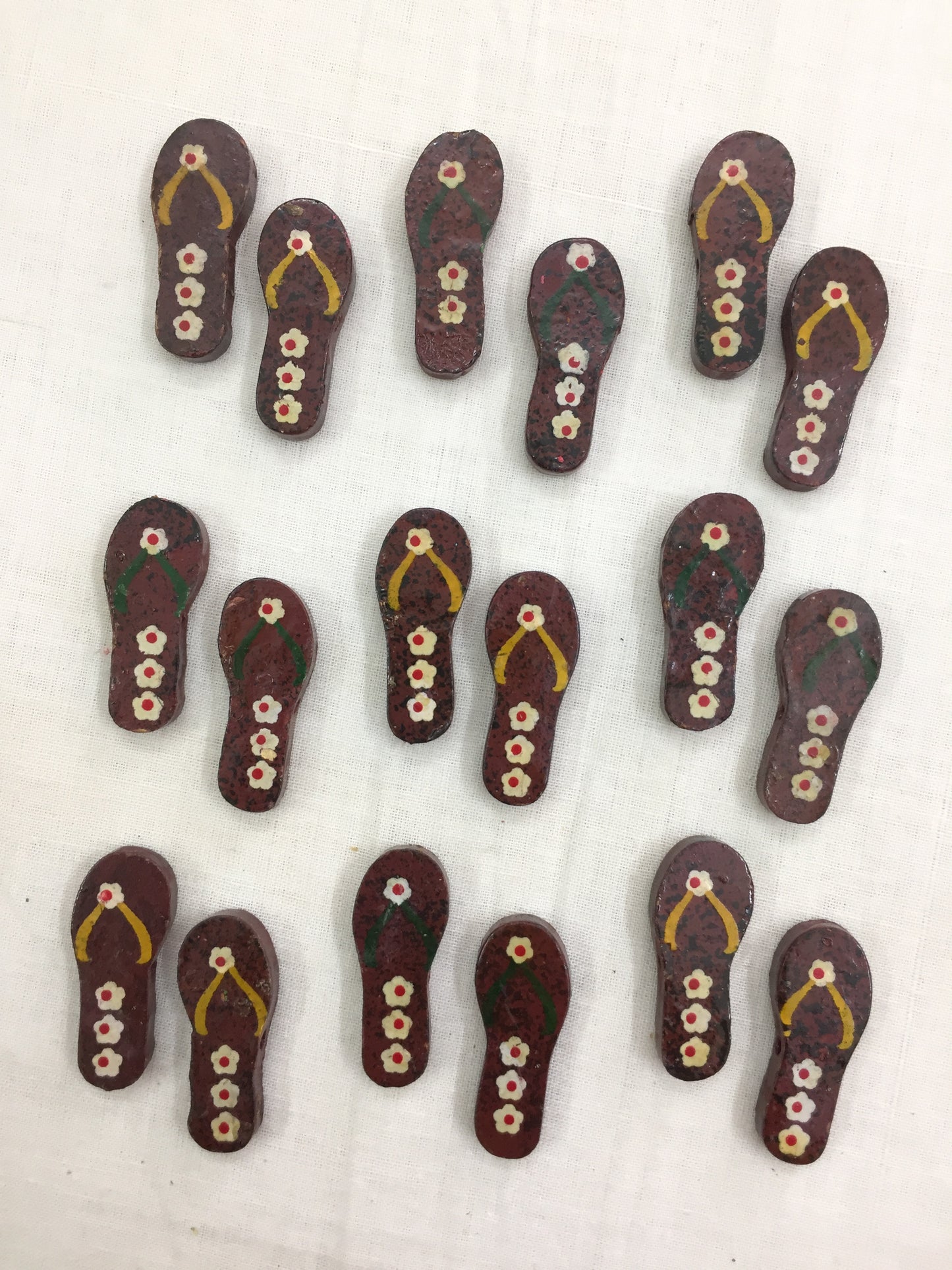 Brown Slipper Buttons