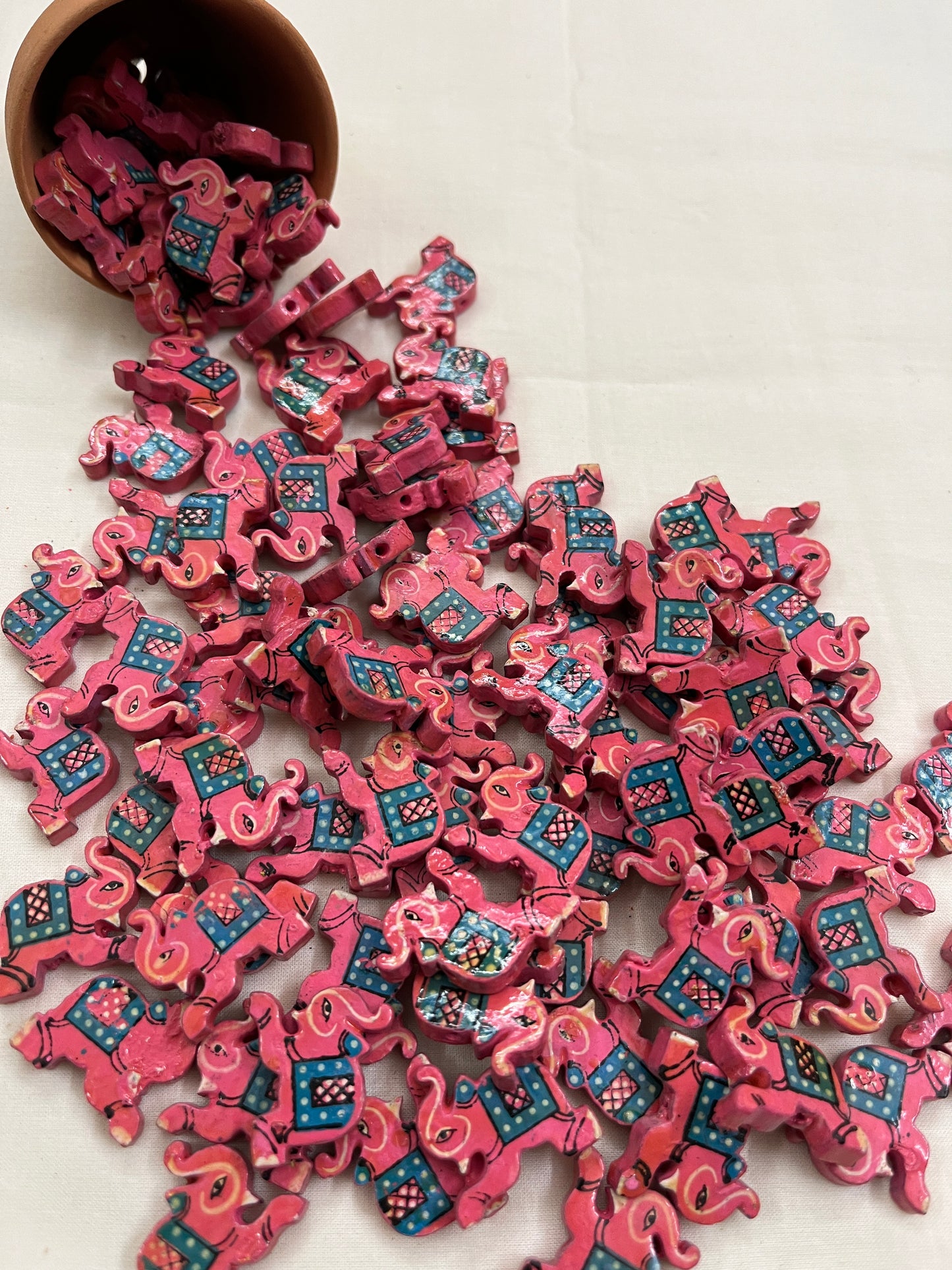 PINK Elephant Buttons