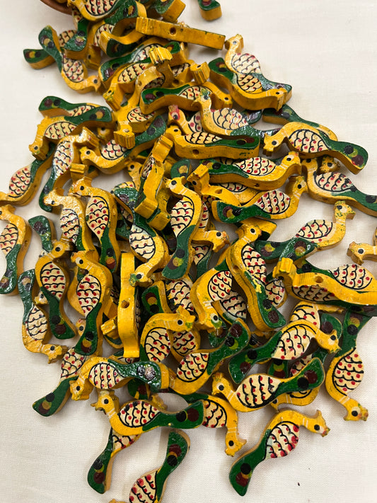 Yellow Peacock Buttons