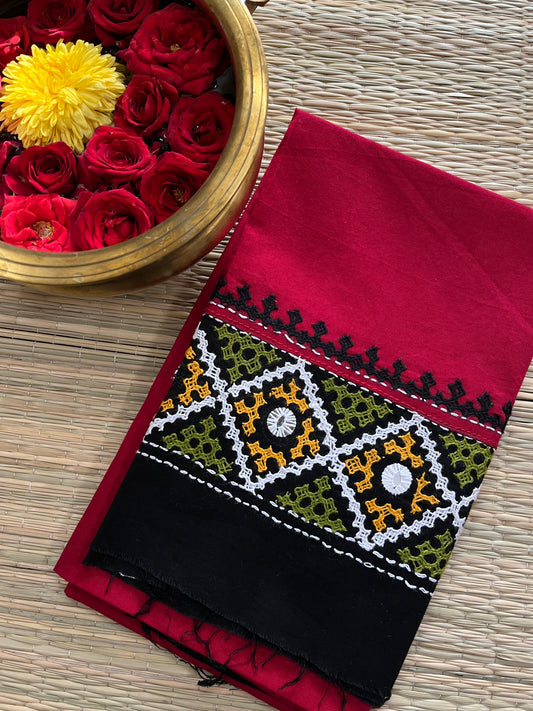 DKUBP16 Dual Color Kutchwork Blouse Piece