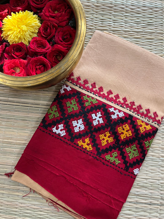 DKUBP19 Dual Color Kutchwork Blouse Piece