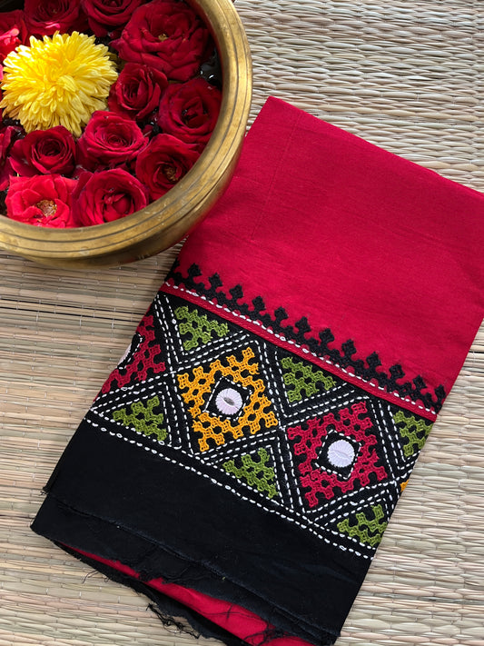 DKUBP22 Dual Color Kutchwork Blouse Piece