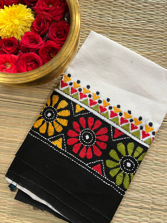 DKABP43 Dual Color Kanthawork Blouse Piece