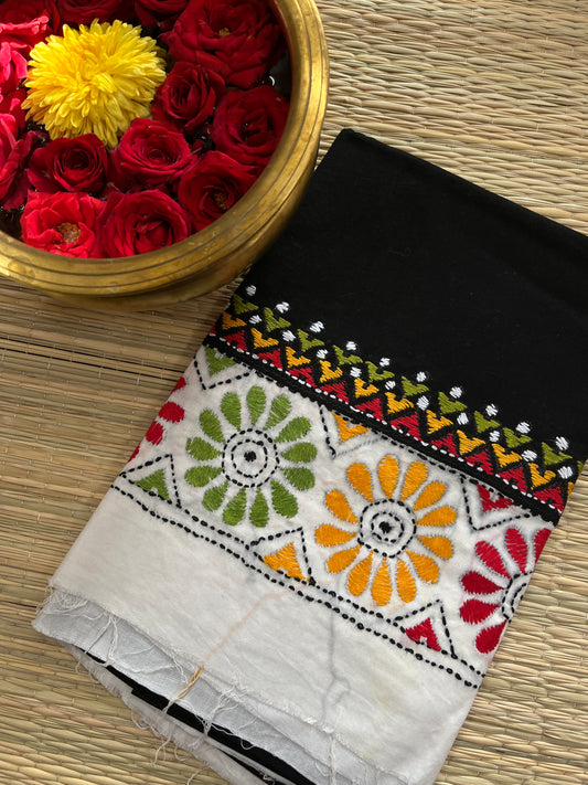 DKABP46 Dual Color Kanthawork Blouse Piece