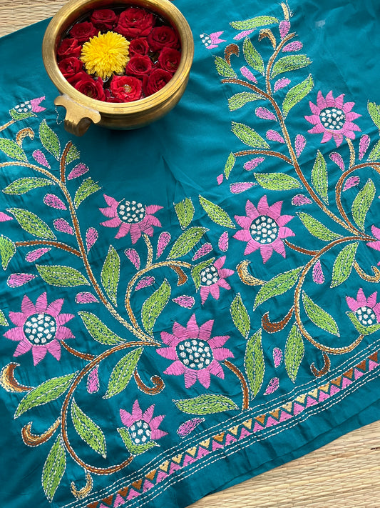 SKABP44 Art Silk Kanthawork Blouse Piece