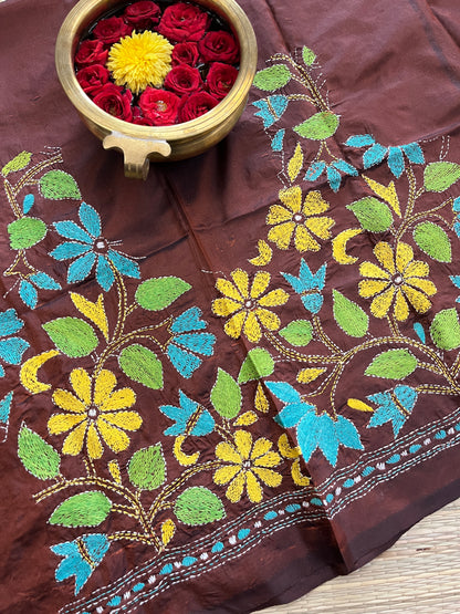 SKABP47 Art Silk Kanthawork Blouse Piece