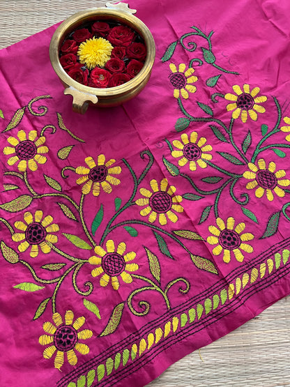 SKABP48 Art Silk Kanthawork Blouse Piece