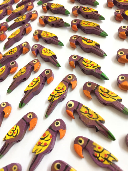 PURPLE Parrot Buttons