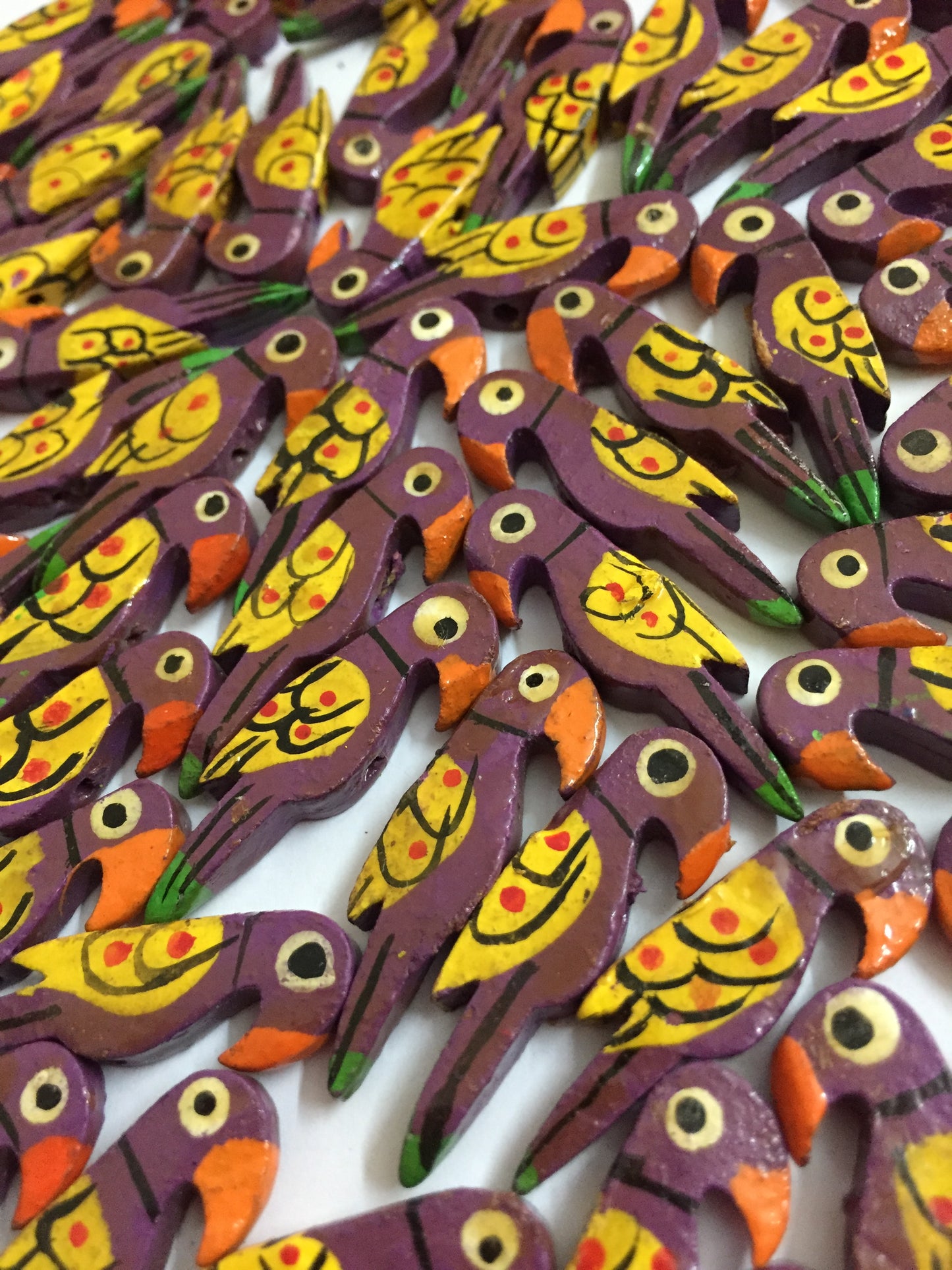 PURPLE Parrot Buttons