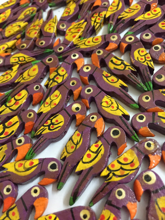 PURPLE Parrot Buttons