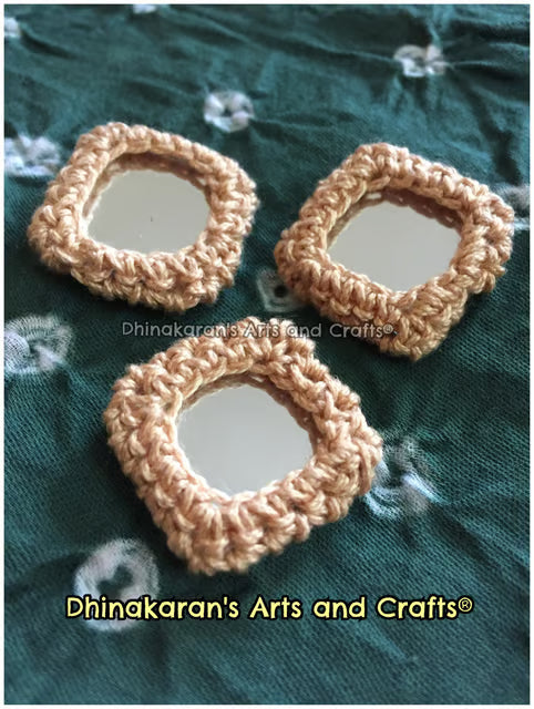 BEIGE Mirror Buttons
