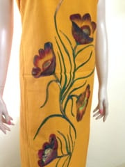 Floral Love Hand Painted Kurti Material