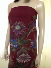 Sunflower Hand Painted Kurti Material