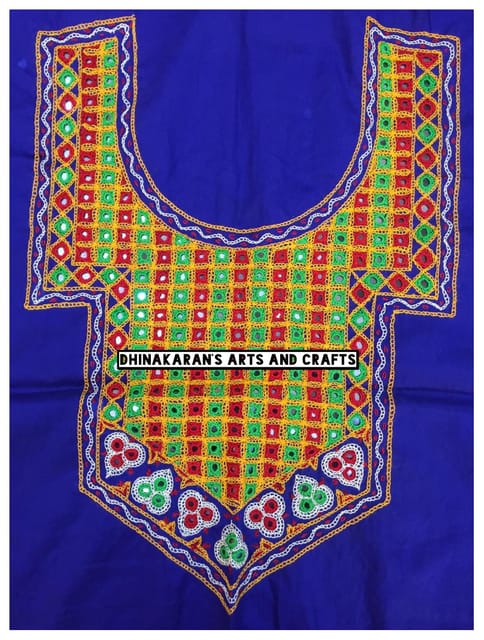 Banjara Mirrors Kutchwork NeckPatch-(2)