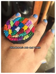 Nakhra Kutchwork Fingerring