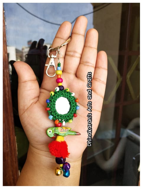 Gulaabo Mirror Bagcharm-(5)